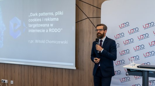 Zdjęcie przestawiające Pana Piotra Drobka, Radcę UODO 