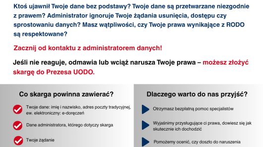 grafika Terenowy punkt konsultacyjny Urzędu Ochorny Danych Osobowych w Twoim mieście